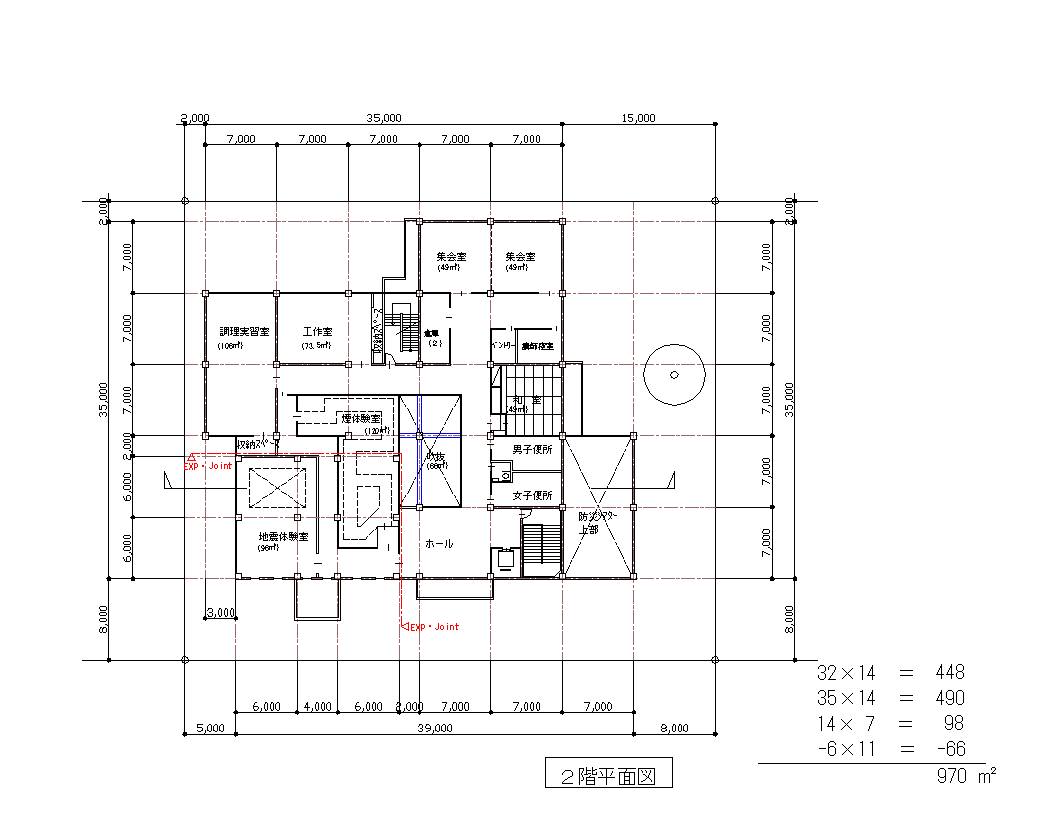 ■【9課題☆＋α】一級建築士 /製図/総合資格/防災学習のできるコミュニティ施設